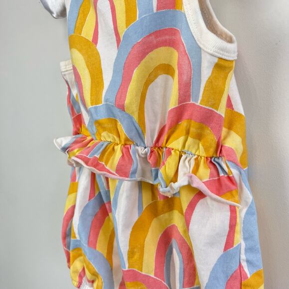 Tea Collection Rainbow Ruffle Romper 12-18 Months - Picture 6 of 7